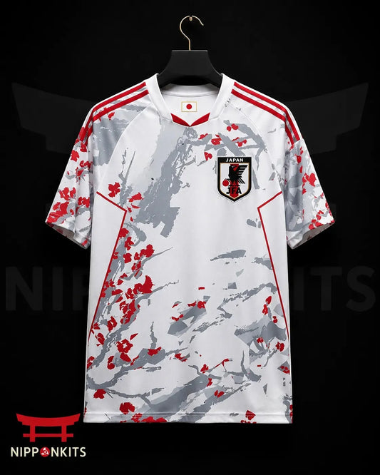 Japan Sakura White Soccer Jersey