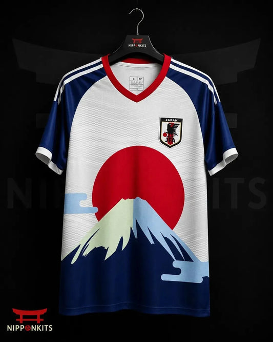 Japan Sunset Pagoda Football Jersey